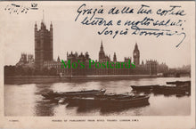 Load image into Gallery viewer, London Postcard - Houses of Parliament From River Thames  DC2537

