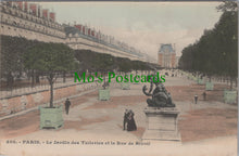 Load image into Gallery viewer, France Postcard - Paris, Le Jardin Des Tuileries Et La Rue De Rivoli  DC2480
