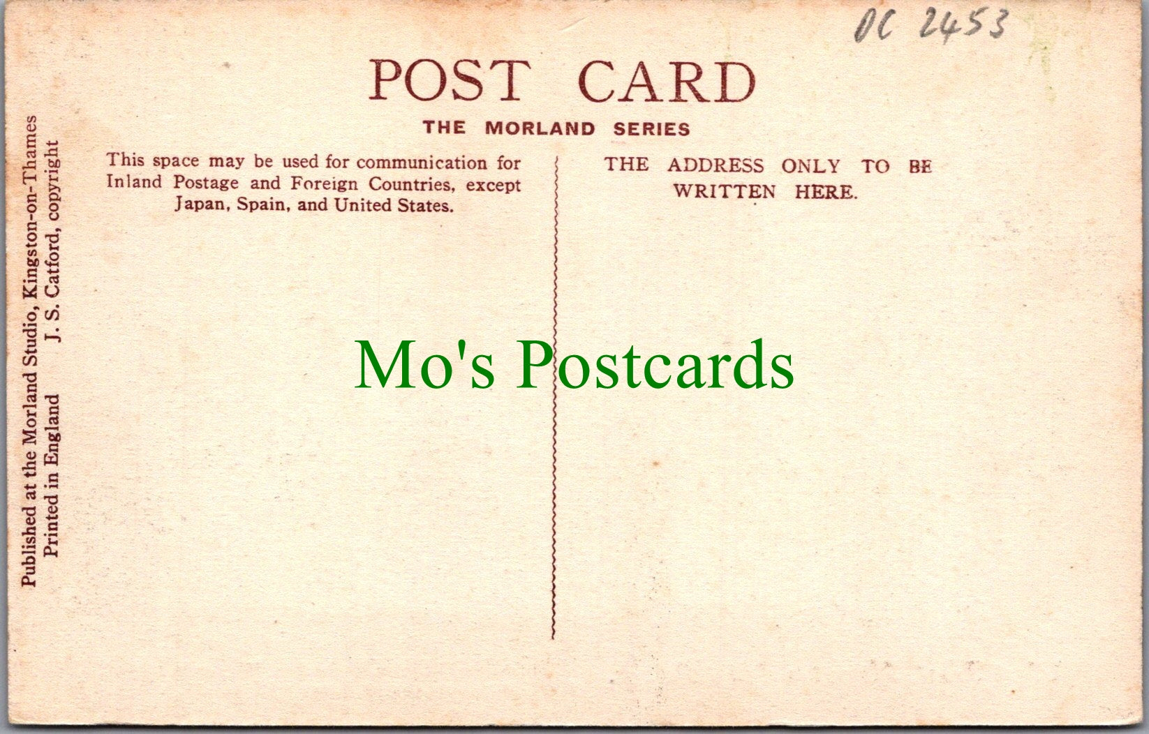 Middlesex Postcard - Hampton Court Palace, West Front DC2453