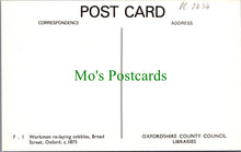 Load image into Gallery viewer, Oxfordshire Postcard - Oxford, Workmen Re-Laying Cobbles, Broad Street DC2454
