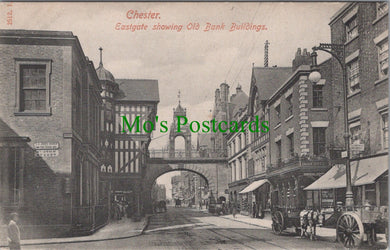 Cheshire Postcard - Chester, Eastgate Showing Old Bank Buildings SW12989