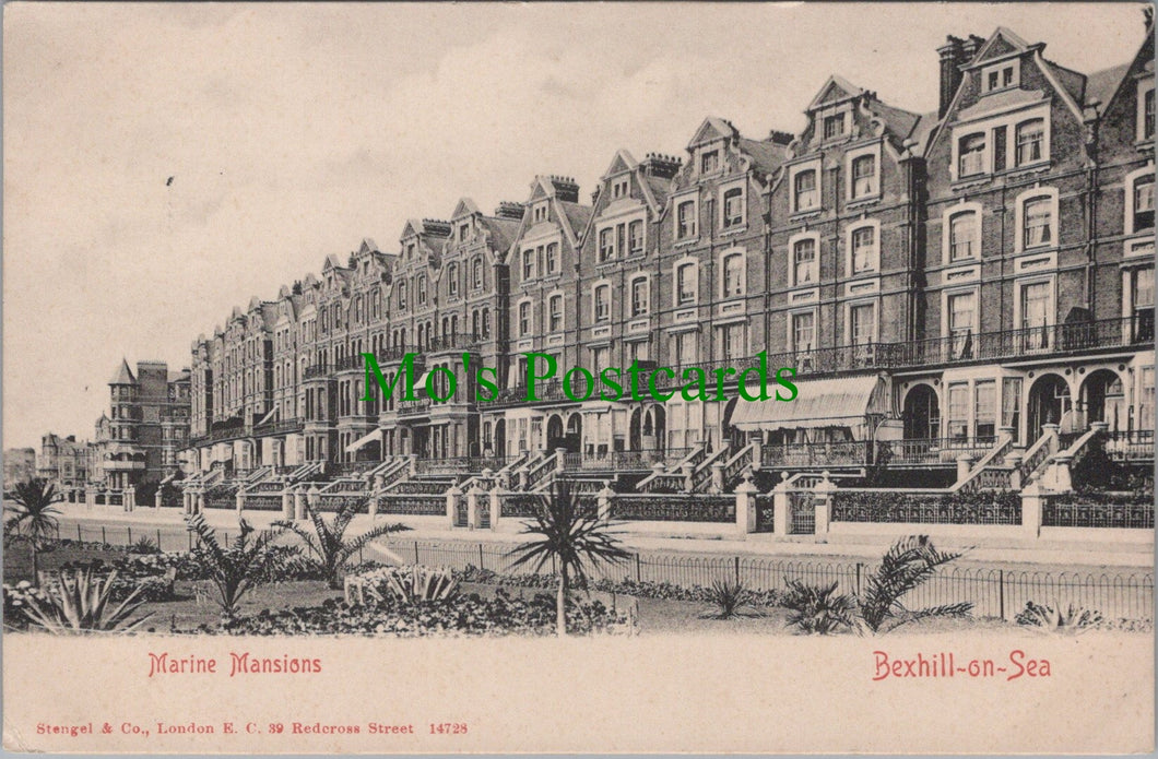 Sussex Postcard - Bexhill-on-Sea, Marine Mansions   SW12995