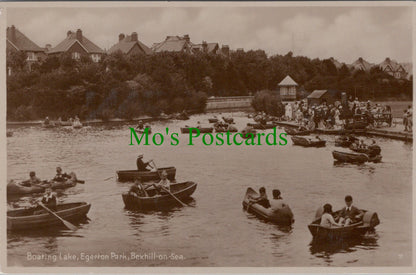 Sussex Postcard - Bexhill-on-Sea Boating Lake, Egerton Park  SW12998