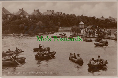 Sussex Postcard - Bexhill-on-Sea Boating Lake, Egerton Park  SW12998