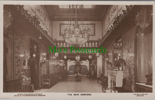 Sussex Postcard - Brighton, The Royal Pavilion Main Corridor  SW13000