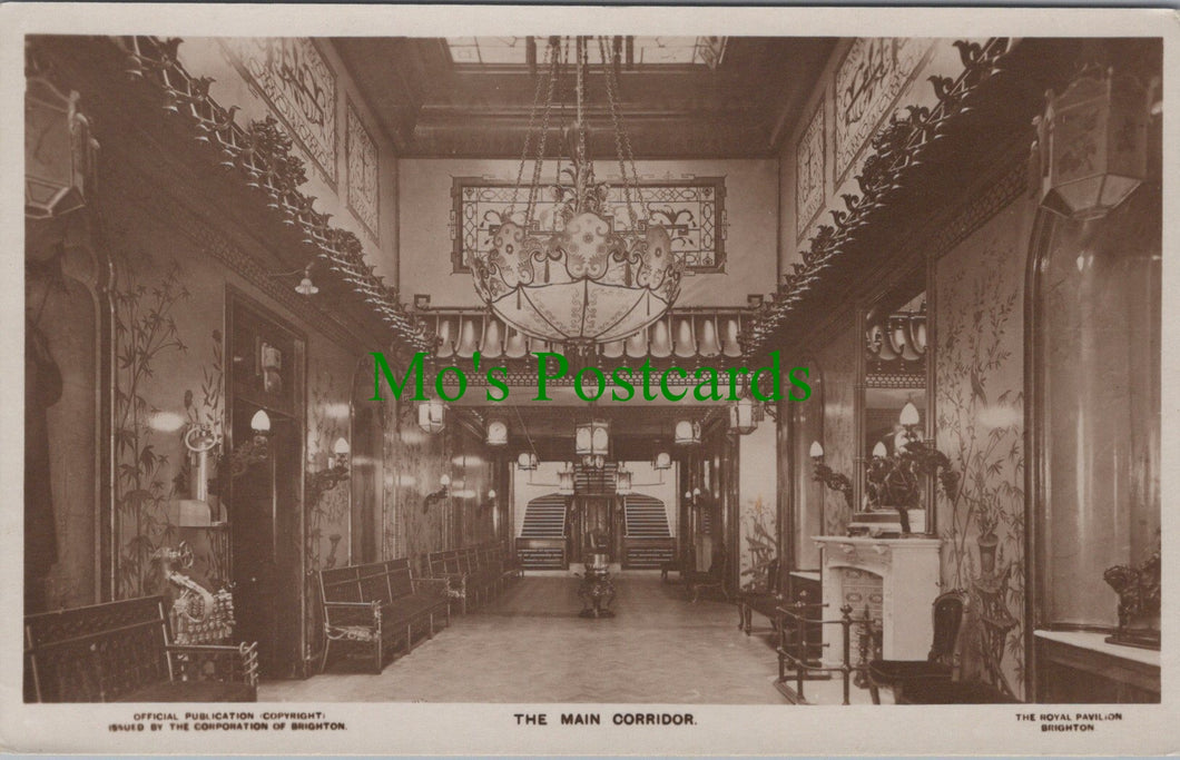 Sussex Postcard - Brighton, The Royal Pavilion Main Corridor  SW13000