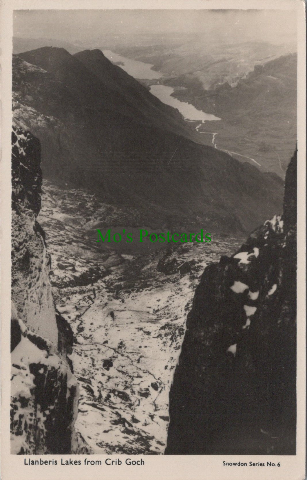 Wales Postcard - Llanberis Lakes From Crib Goch  DC1450
