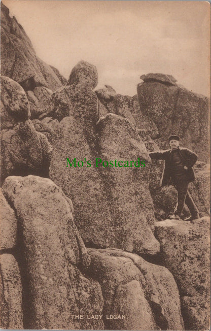 Cornwall Postcard - The Lady Logan Rock, Treen  DC1452