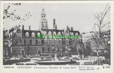 London Postcard - Croydon Centenary Garden & Town Hall  SW11704
