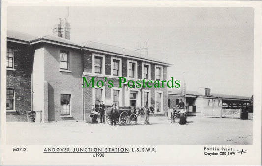 Hampshire Postcard - Andover Junction Station c1906 -  SW11694