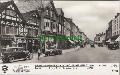 Warwickshire Postcard - Bygone Birmingham - High Street, Bromsgrove SW11699