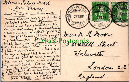 Switzerland Postcard - Vevey, Vue Prise Du Mont Pelerin  SW11645