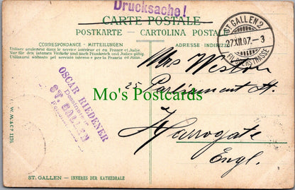 Switzerland Postcard - St Gallen, Inneres Der Kathedrale   SW11647