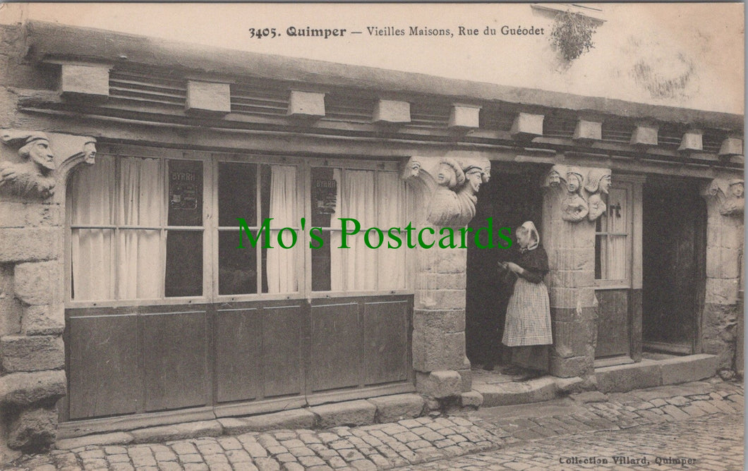 France Postcard - Quimper, Vieilles Maisons, Rue Du Gueodet   SW11648