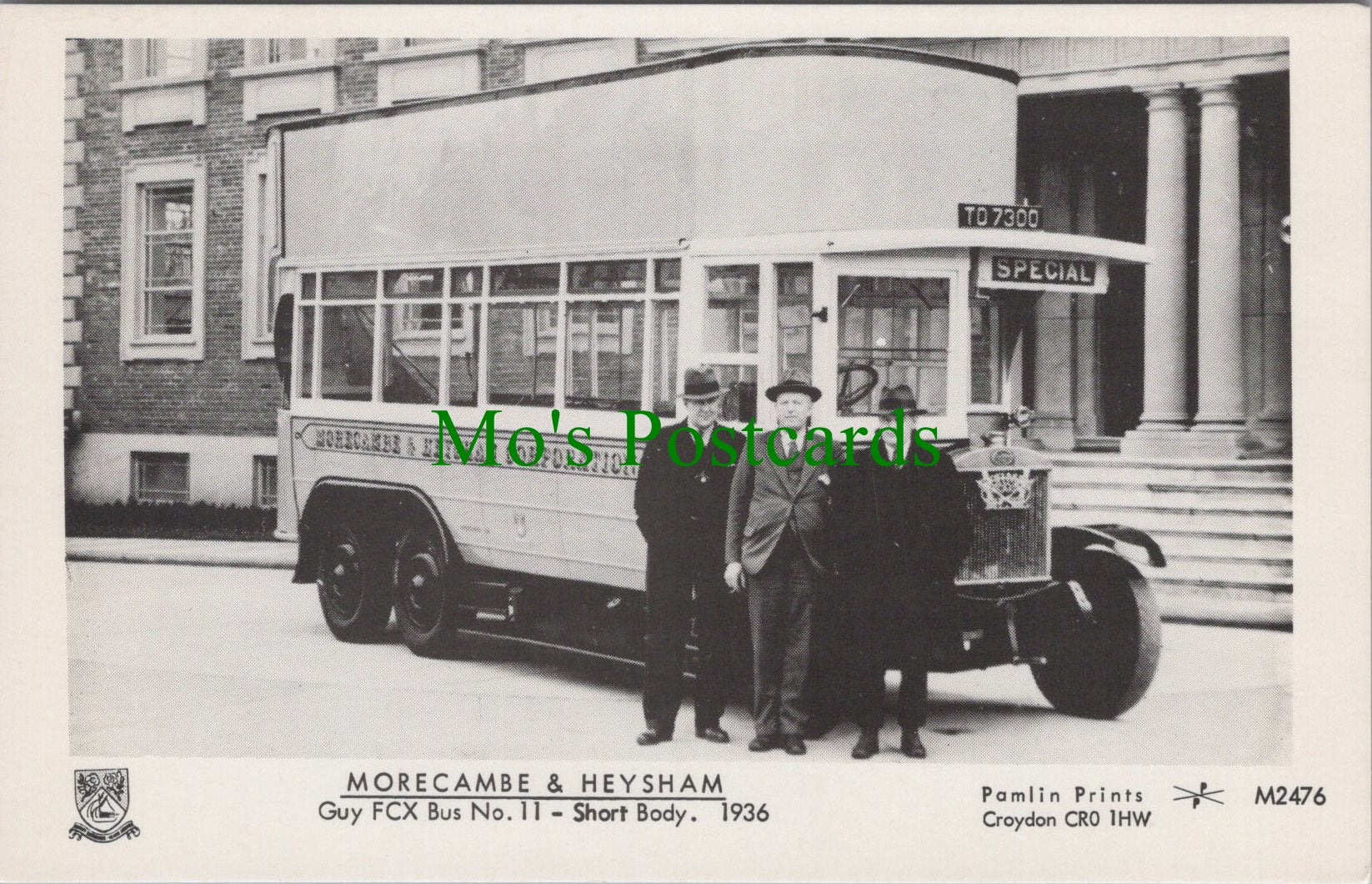 Lancashire Postcard - Morecambe and Heysham Guy FCX Bus No 11 - SW11595