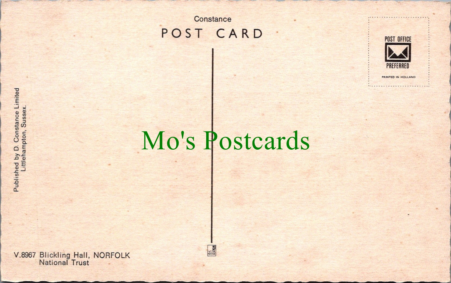 Norfolk Postcard - Blickling Hall, Blickling  SW11615