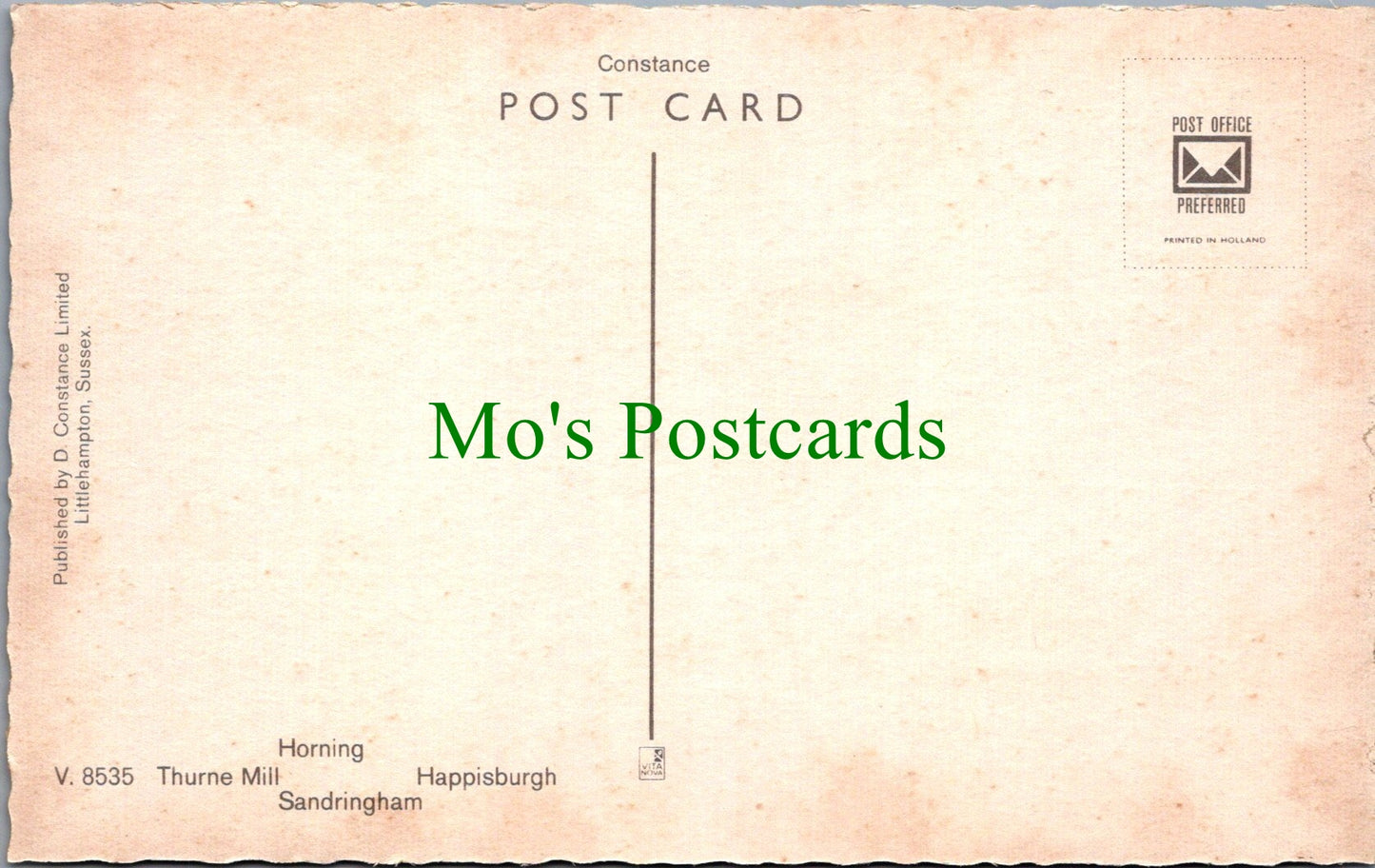 Norfolk Postcard - Horning, Thurne Mill, Happisburgh, Sandringham SW11619