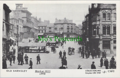 Yorkshire Postcard - Old Barnsley, Market Hill c1910 -  SW11630