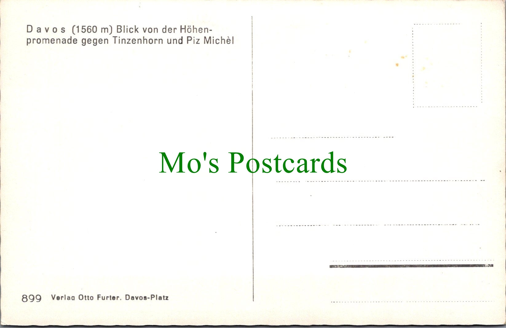 Switzerland Postcard - Davos, Blick Von Der Hohen Promenade Gegen.. SW11634