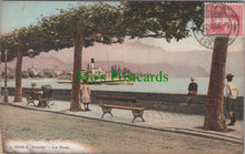 Load image into Gallery viewer, Switzerland Postcard - Vevey, Le Quai - Vaud SW11641
