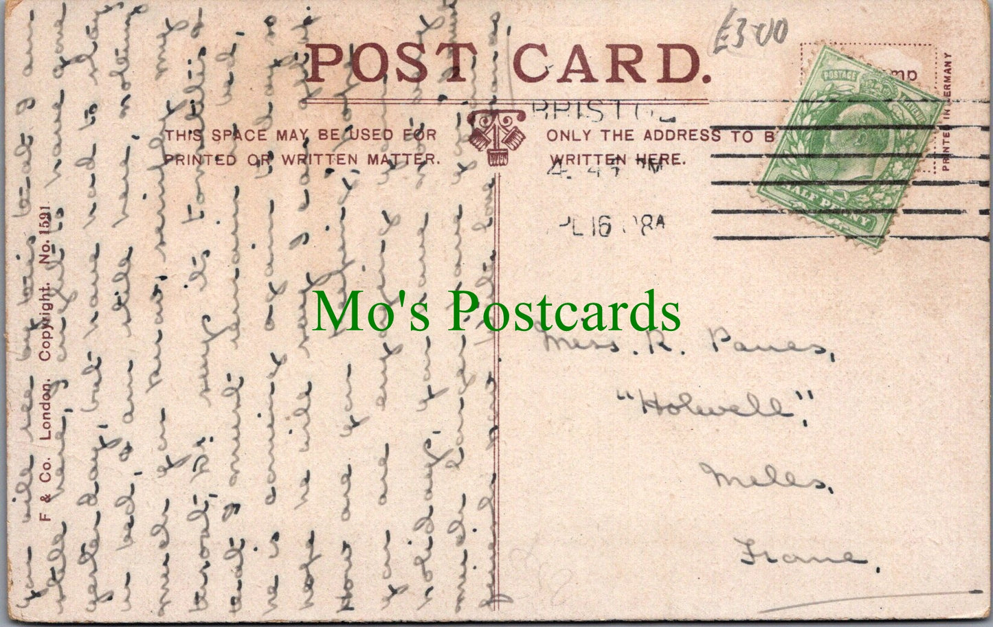 Bristol Postcard - St Augustine's Bridge  SW13559