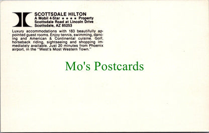 America Postcard - Scottsdale Hilton Hotel, Arizona  SW13564
