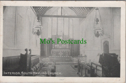 Hampshire Postcard - South Hayling Church Interior  DC1112