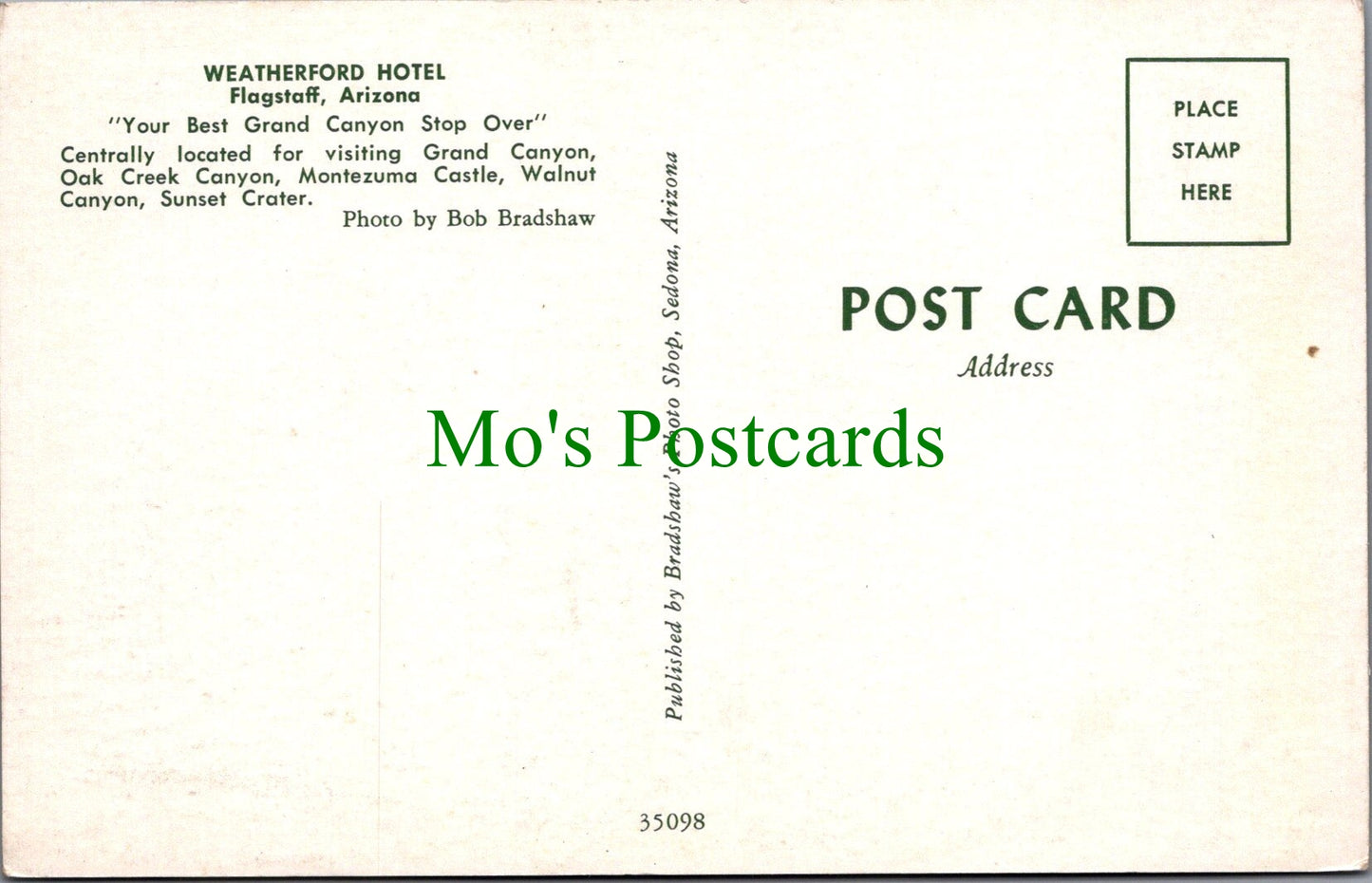 America Postcard - Weatherford Hotel, Flagstaff, Arizona  SW11761