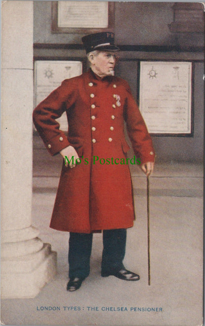 London Postcard - London Types: The Chelsea Pensioner  SW11788