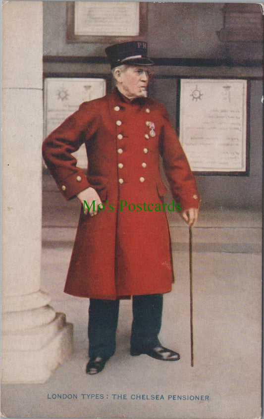 London Postcard - London Types: The Chelsea Pensioner  SW11788