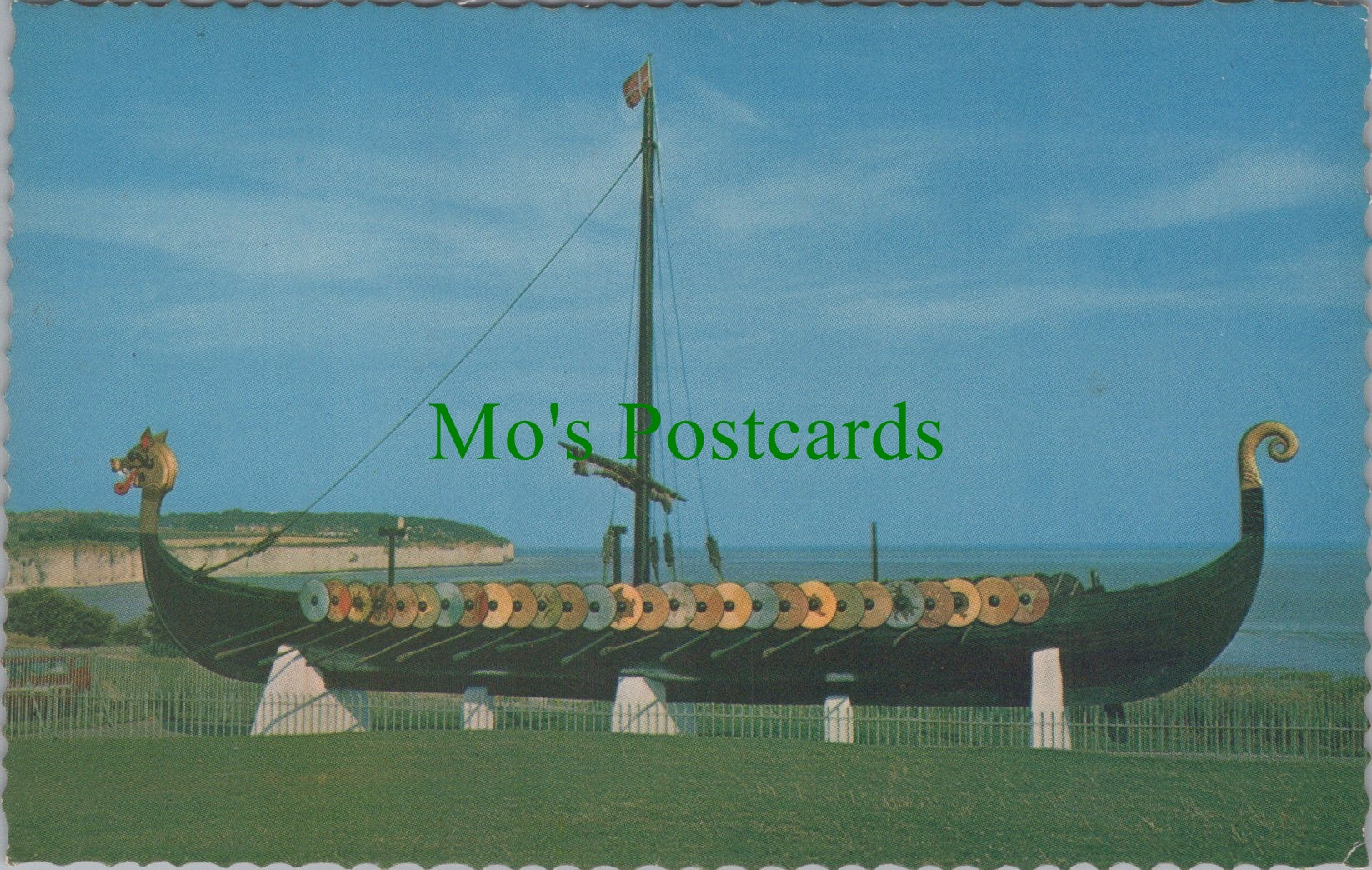 Kent Postcard - The Viking Ship "Hugin", Pegwell Bay, Ramsgate SW11796