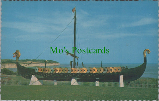 Kent Postcard - The Viking Ship "Hugin", Pegwell Bay, Ramsgate SW11796