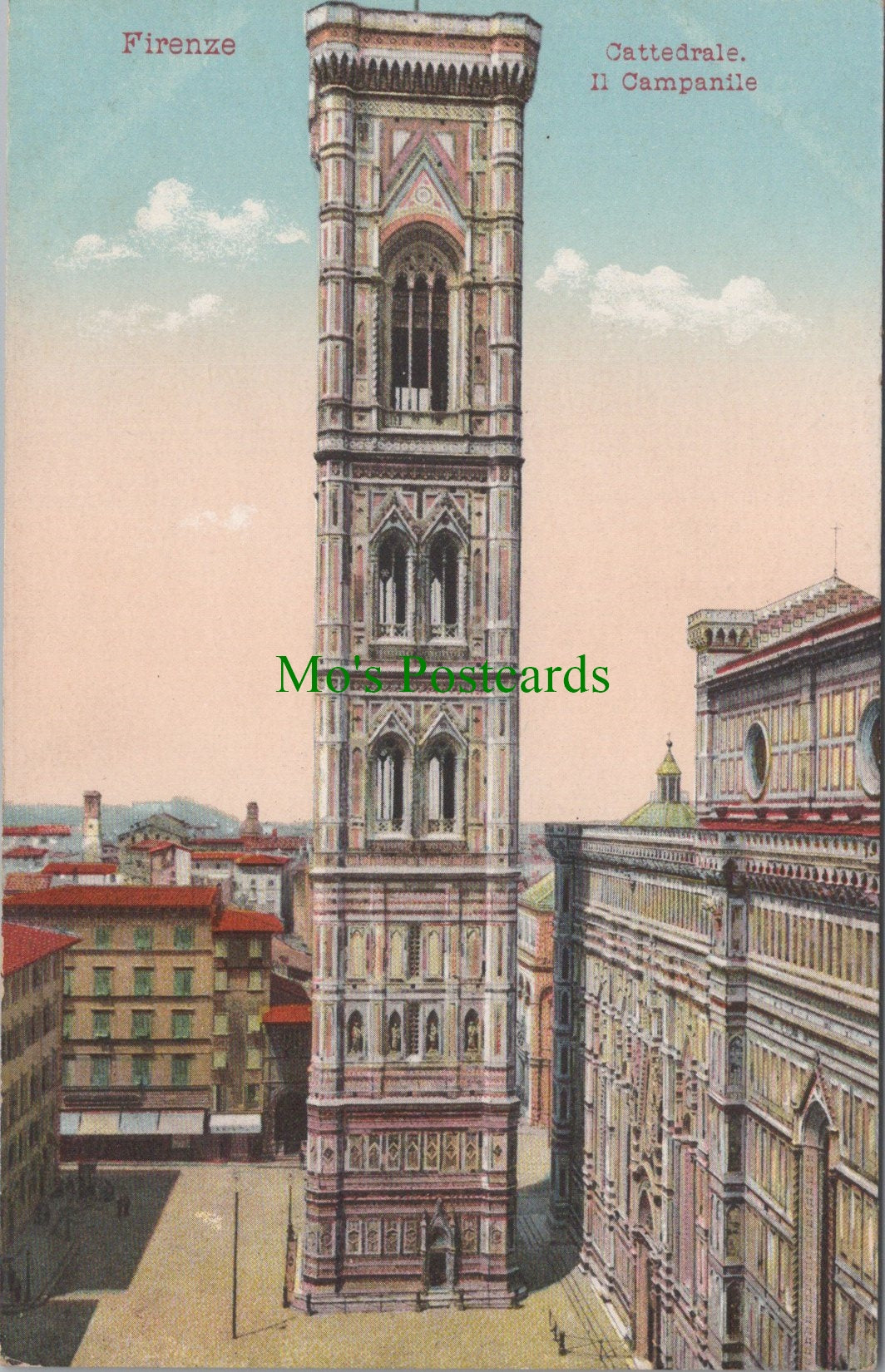 Italy Postcard - Firenze Cattedrale II Campanile  SW11809
