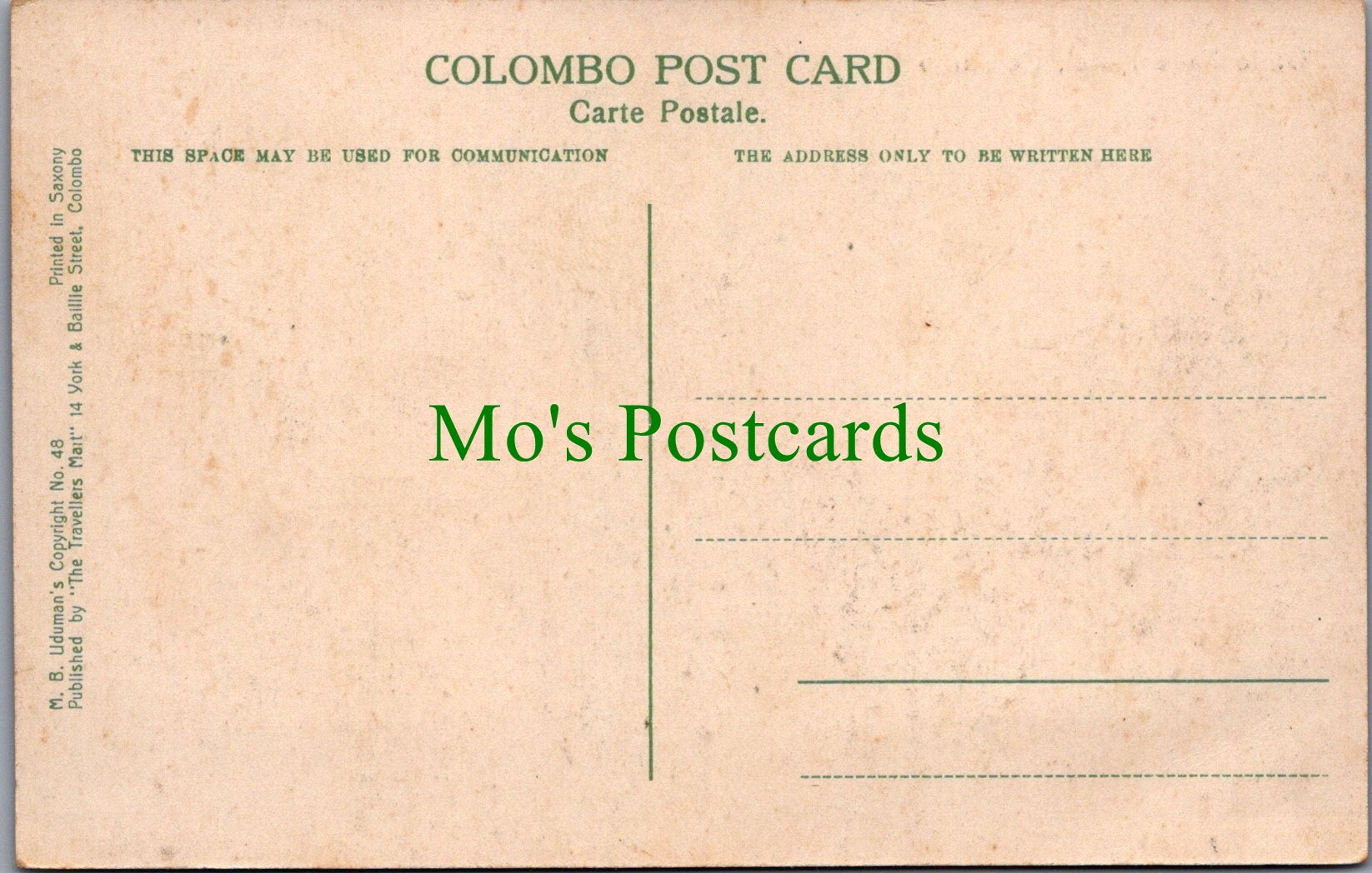 Sri Lanka Postcard - Galle Face Hotel, Colombo   SW11811