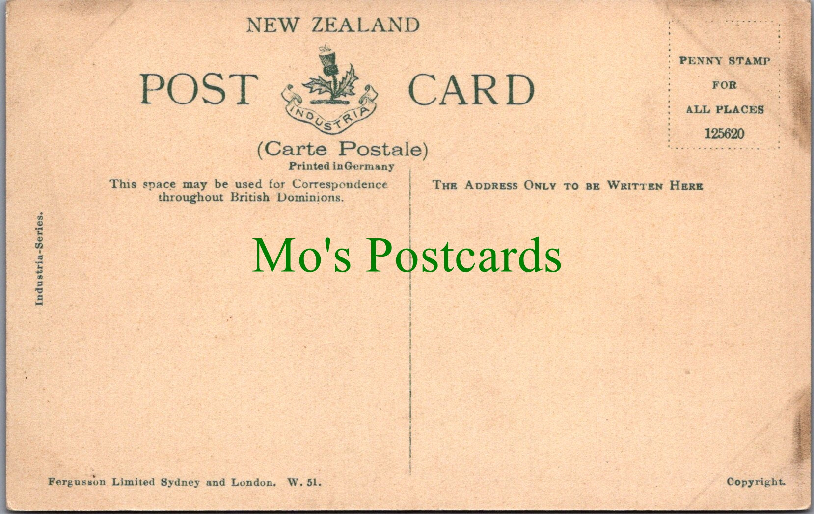 New Zealand Postcard - Waterworks Reserve, Wainui-O-Mata, Wellington  SW11813
