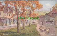 Load image into Gallery viewer, Oxfordshire Postcard - Burford, Artist E.W.H - DC1148
