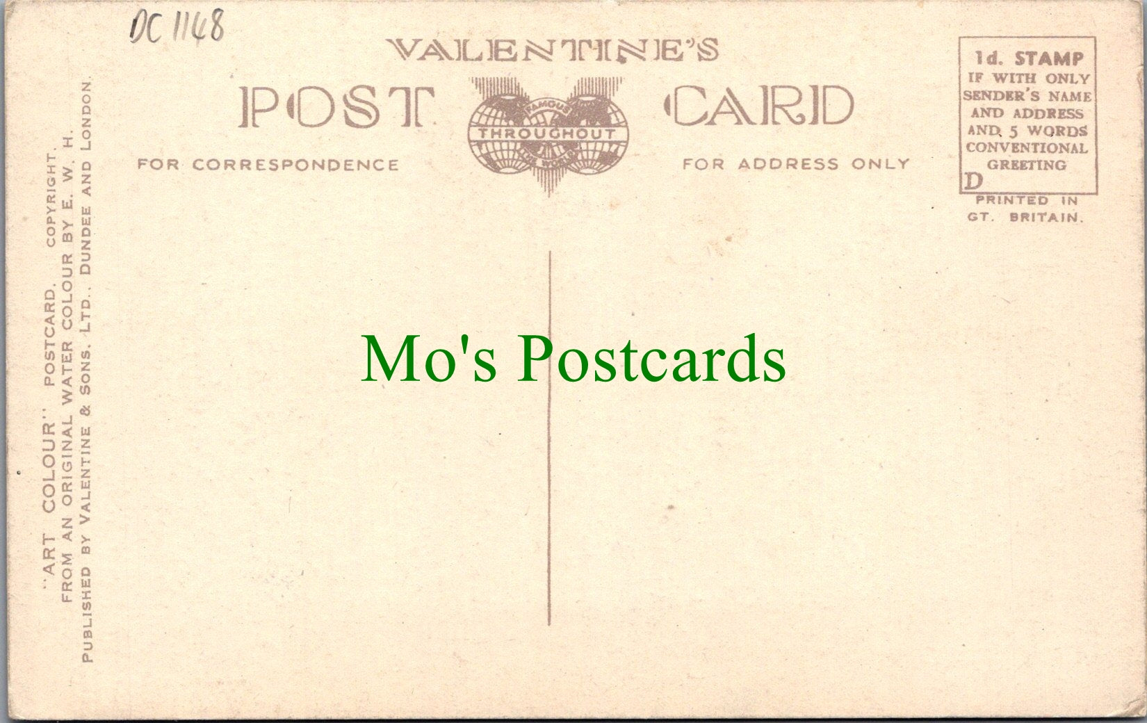 Oxfordshire Postcard - Burford, Artist E.W.H - DC1148