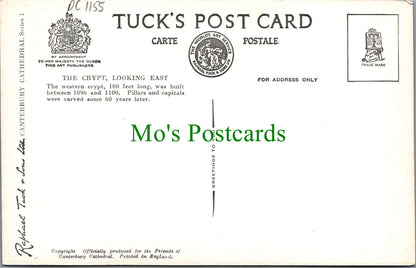 Kent Postcard - Canterbury Cathedral, The Crypt   DC1155