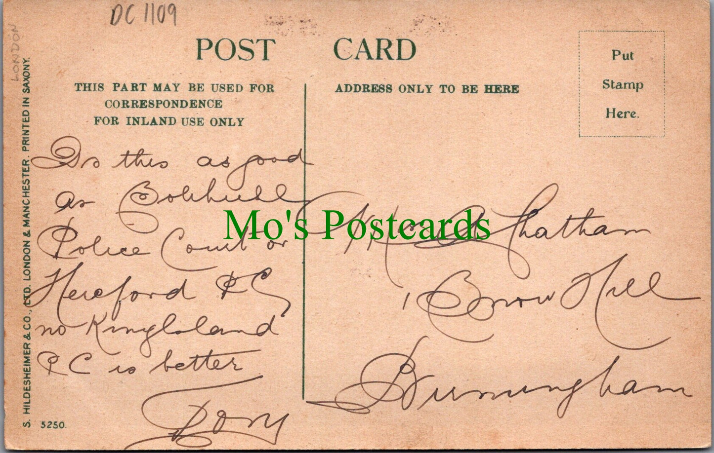 Middlesex Postcard - Hampton Court Palace  DC1109