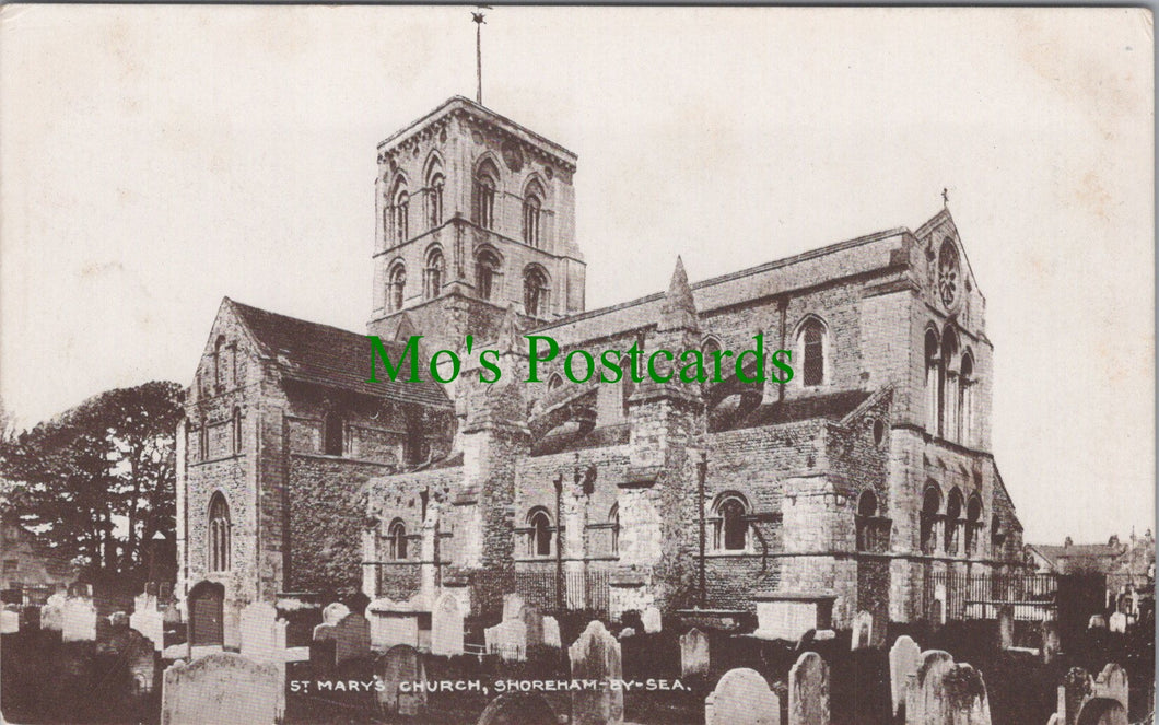 Sussex Postcard - St Mary's Church, Shoreham-By-Sea    DC1117