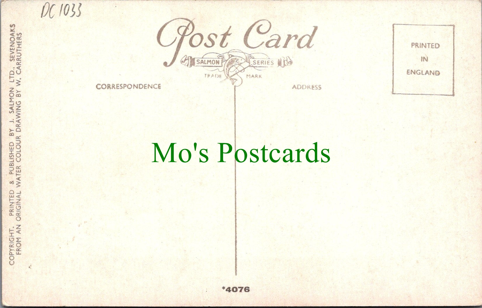 Warwickshire Postcard - Stratford-On-Avon Gower Monument DC1033