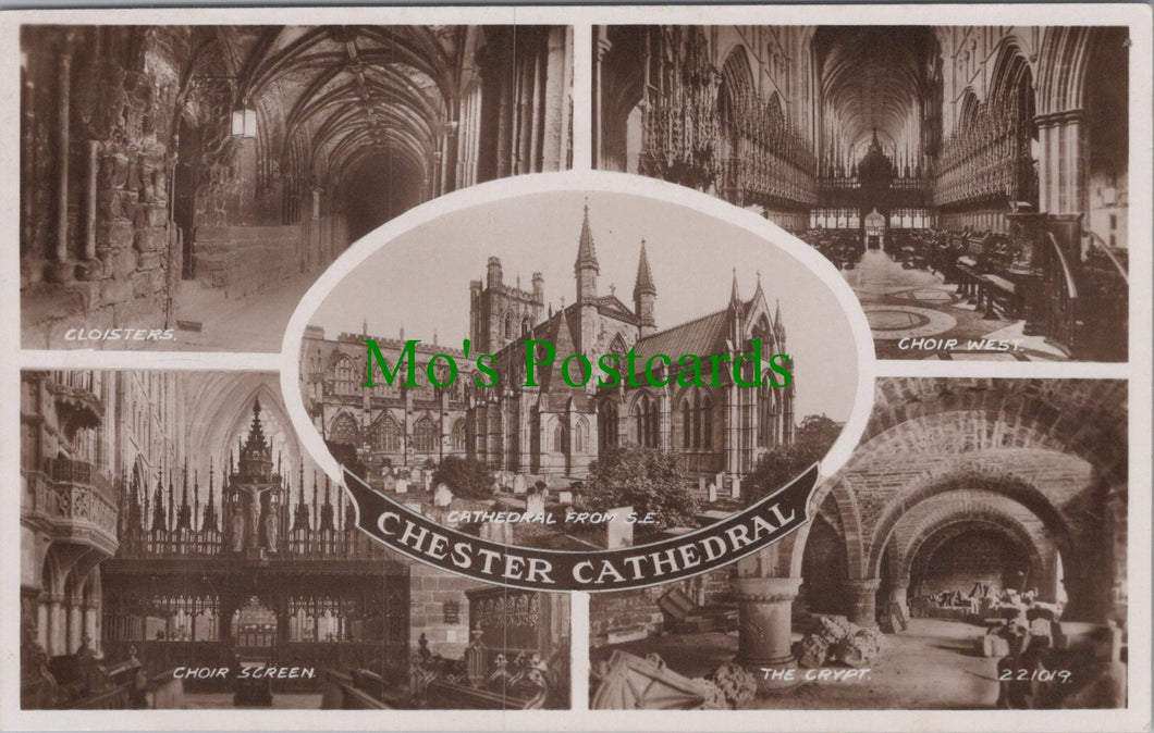 Cheshire Postcard - Views of Chester Cathedral  DC1042