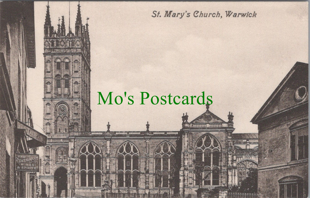Warwickshire Postcard - St Mary's Church, Warwick   DC1043