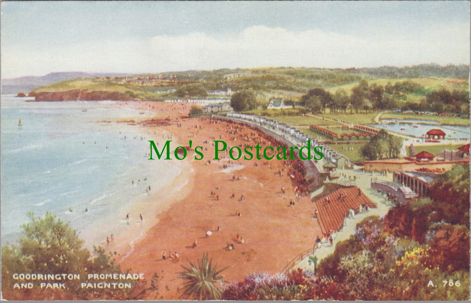 Devon Postcard - Paignton, Goodrington Promenade & Park DC1049