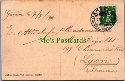 Switzerland Postcard - Geneva, Geneve, Cours De Rive  SW13138
