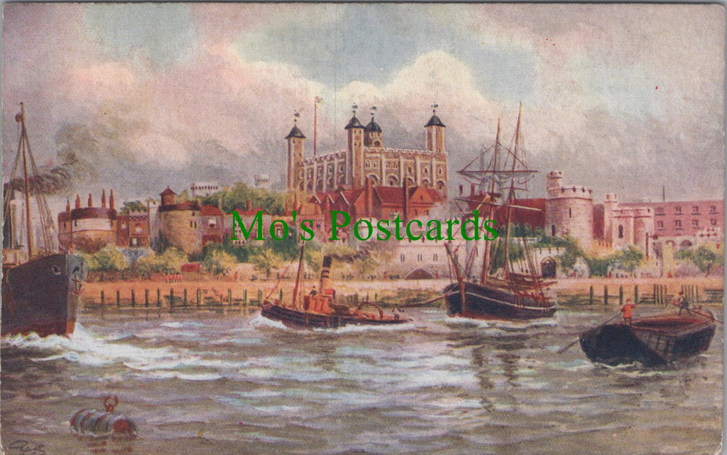 London Postcard - Artist View of The Tower of London  SW13053