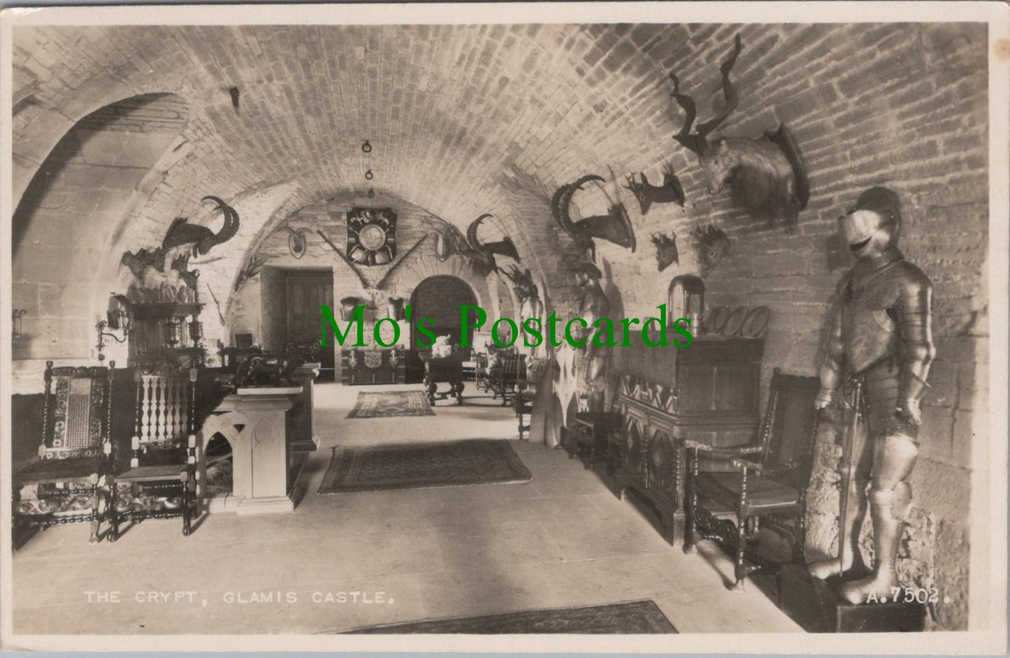 Scotland Postcard - Glamis Castle, The Crypt   SW13090