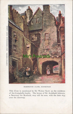 Scotland Postcard - Edinburgh, Bakehouse Close   SW13096