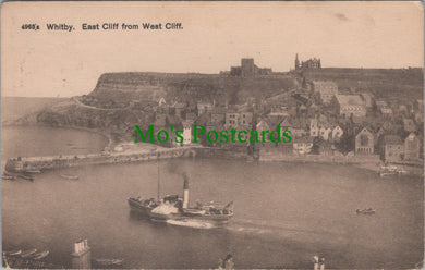 Yorkshire Postcard - Whitby East Cliff From West Cliff  SW13129