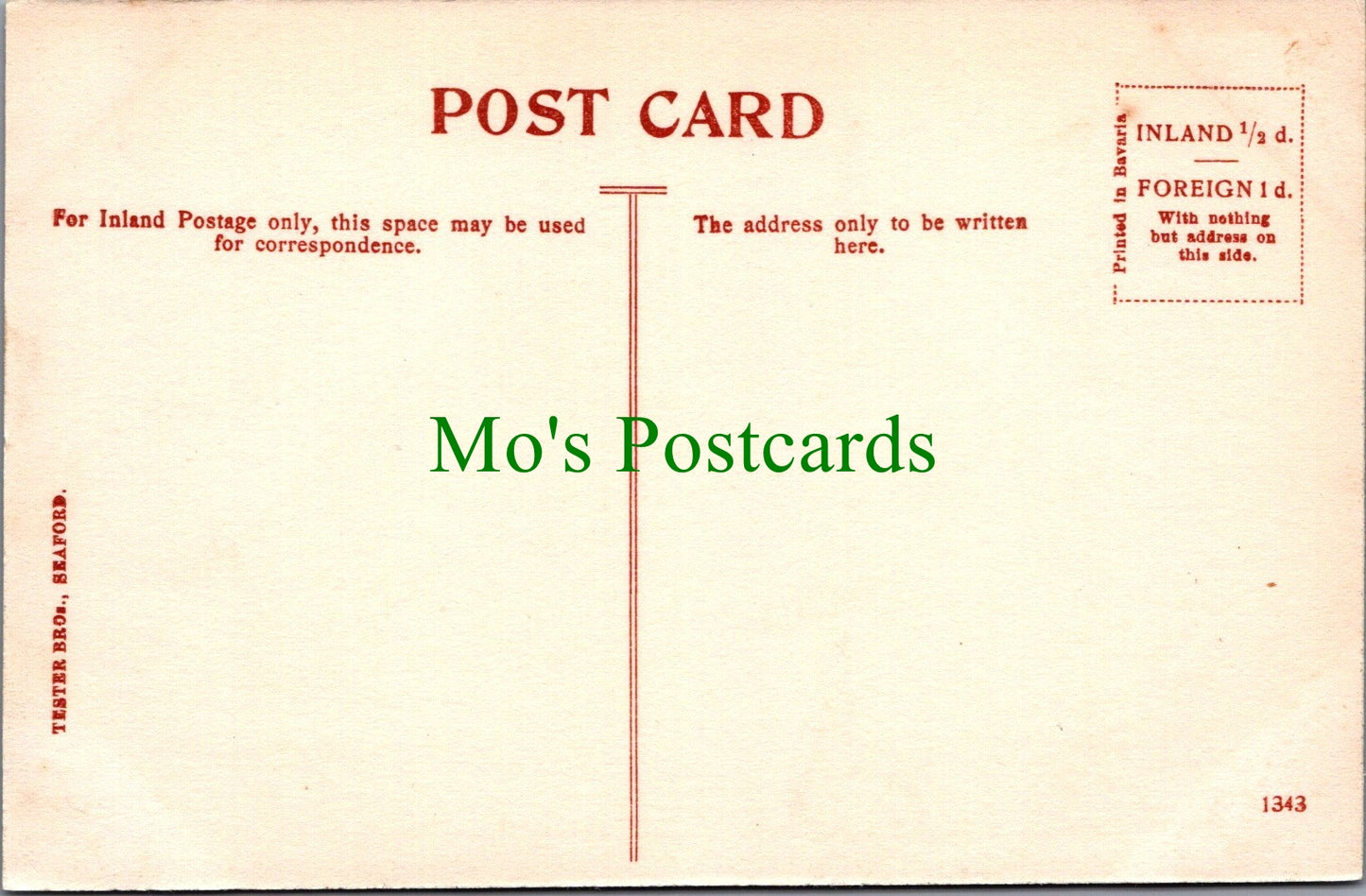 Sussex Postcard - Hindover, Seaford  SW13006